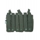 Triple Duo Mag Pouch (OD), Manufactured by Kombat UK, the Triple Duo Mag is a double-layered, triple magazine pouch